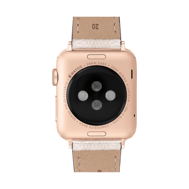 Main Image 3 of COACH Sand Canvas Women's Apple Watch Strap 14700059