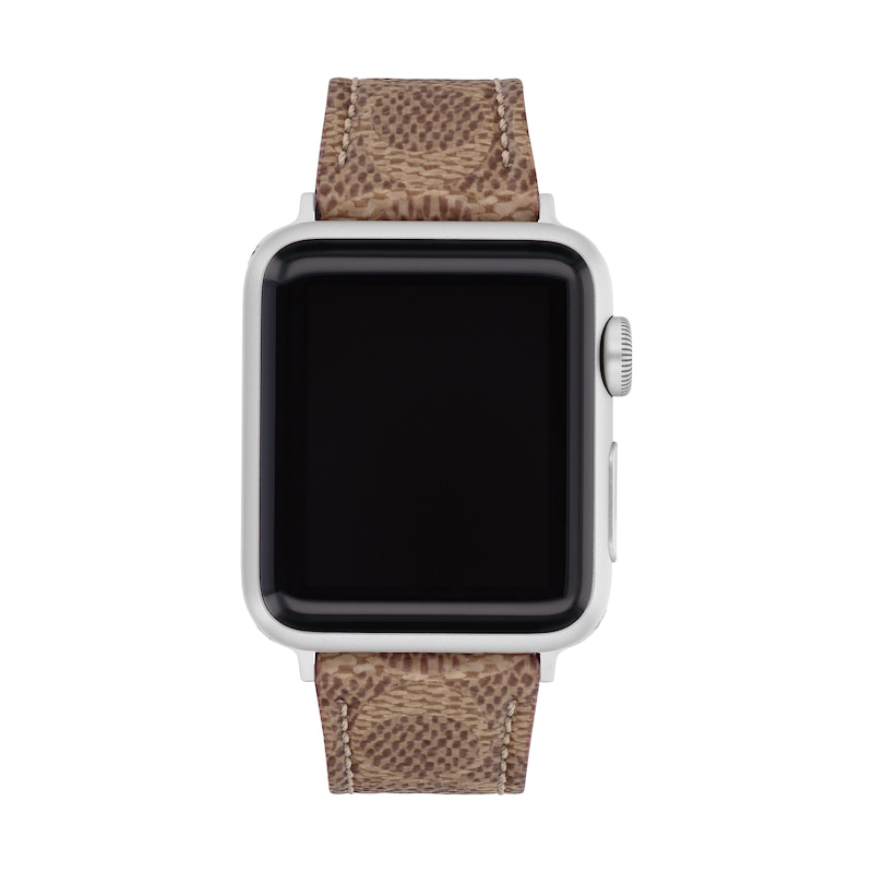 Coach Women's Apple Watch Strap - Brown