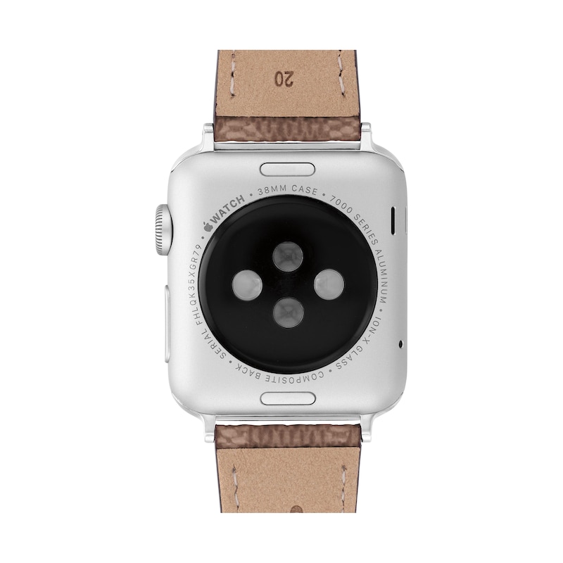 Main Image 3 of COACH Brown Canvas Women's Apple Watch Strap 14700060