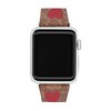 Kay COACH Brown Canvas Hearts Women's Apple Watch Strap 14700106