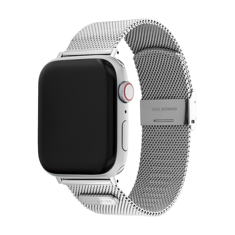 Main Image 2 of COACH Stainless Steel Mesh Women's Apple Watch Strap 14700063