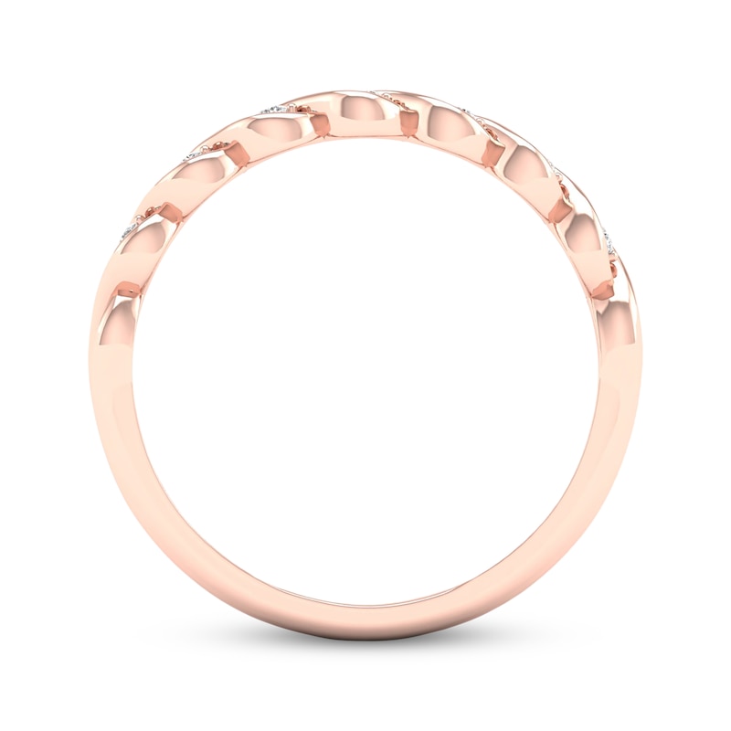 Lab-Created DIamonds by KAY Anniversary Band 1/15 ct tw 10K Rose Gold