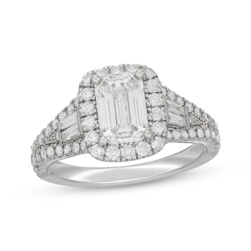 Neil Lane Artistry Emerald-Cut Lab-Created Diamond Engagement Ring 2-1/2 ct tw 14K White Gold