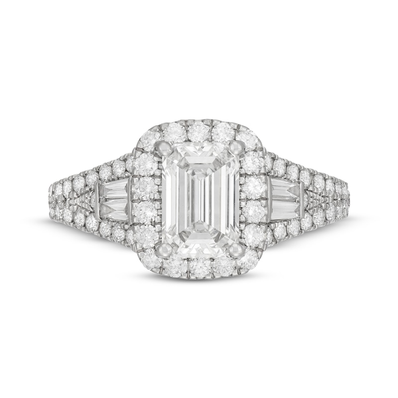 Neil Lane Artistry Emerald-Cut Lab-Created Diamond Engagement Ring 2-1/2 ct tw 14K White Gold