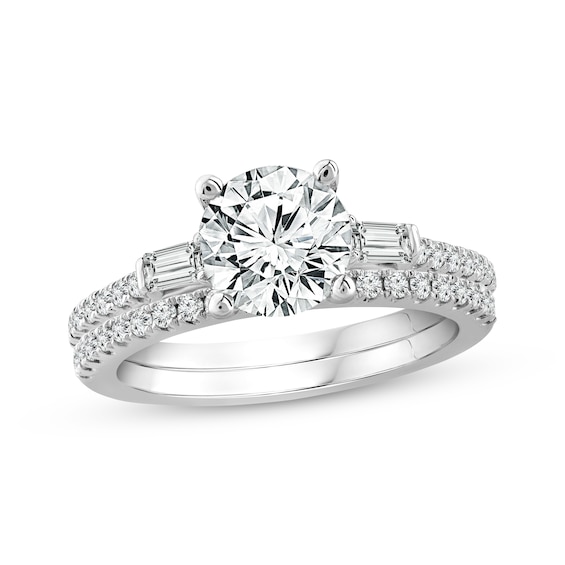 Lab-Grown Diamonds Bridal Set 1-7/8 ct tw 14K White Gold