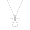 Thumbnail Image 1 of Diamond Angel Necklace 1/10 ct tw Sterling Silver 18&quot;