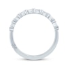 Thumbnail Image 3 of Monique Lhuillier Bliss Baguette & Round-Cut Diamond Wedding Band 1/3 ct tw 18K White Gold