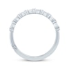 Thumbnail Image 2 of Monique Lhuillier Bliss Baguette & Round-Cut Diamond Wedding Band 1/3 ct tw 18K White Gold