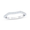 Thumbnail Image 1 of THE LEO First Light Diamond Contour Wedding Band 1/4 ct tw 14K White Gold
