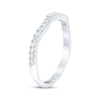 Thumbnail Image 2 of THE LEO First Light Diamond Contour Wedding Band 1/4 ct tw 14K White Gold