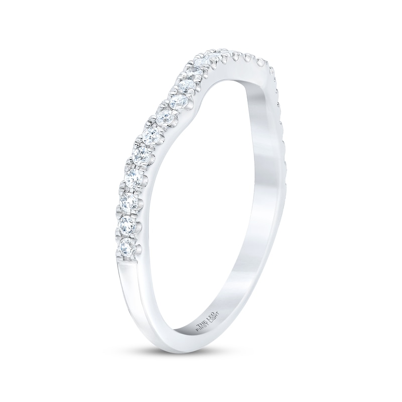 Main Image 2 of THE LEO First Light Diamond Contour Wedding Band 1/4 ct tw 14K White Gold
