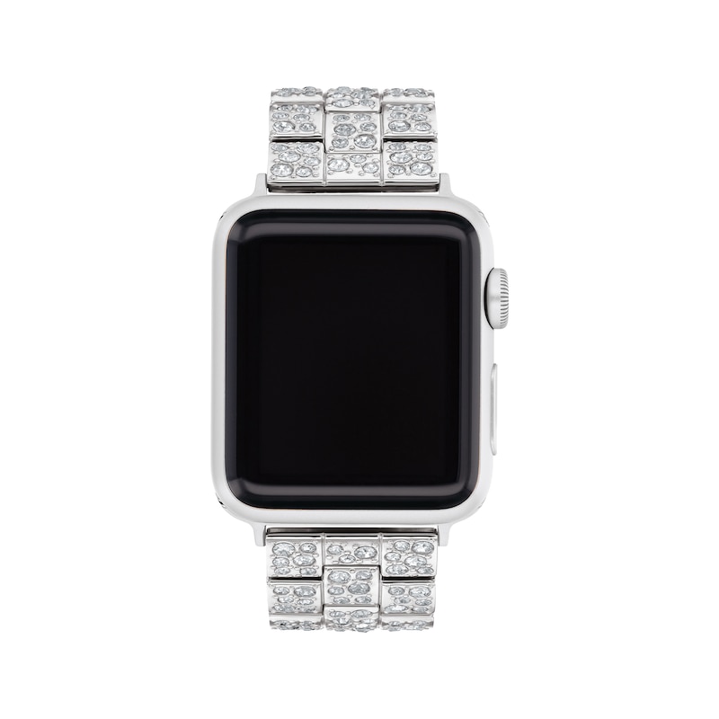 COACH Ombré Pavé Crystals Stainless Steel Women's Apple Watch Strap 14700149