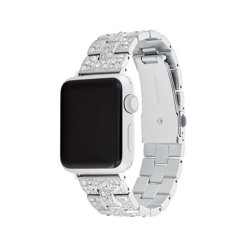 Main Image 2 of COACH Ombré Pavé Crystals Stainless Steel Women's Apple Watch Strap 14700149