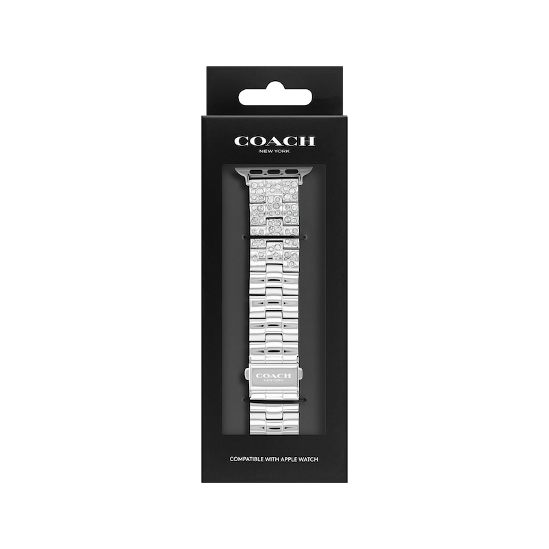Main Image 4 of COACH Ombré Pavé Crystals Stainless Steel Women's Apple Watch Strap 14700149