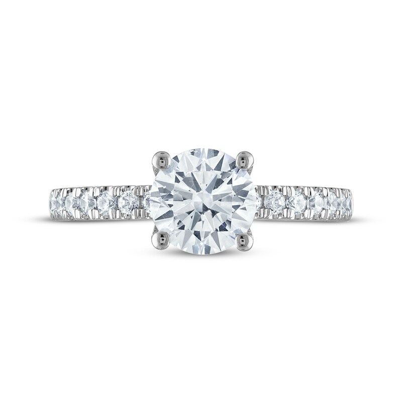 Main Image 3 of Now + Forever Certified Round-Cut Diamond Engagement Ring 1-3/4 ct tw 14K White Gold