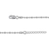 Thumbnail Image 2 of Diamond-Cut Bead & Bar Chain Anklet Solid Sterling Silver 10&quot;