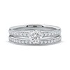 Thumbnail Image 3 of Now + Forever Round-Cut Diamond Bridal Set 7/8 ct tw 14K White Gold