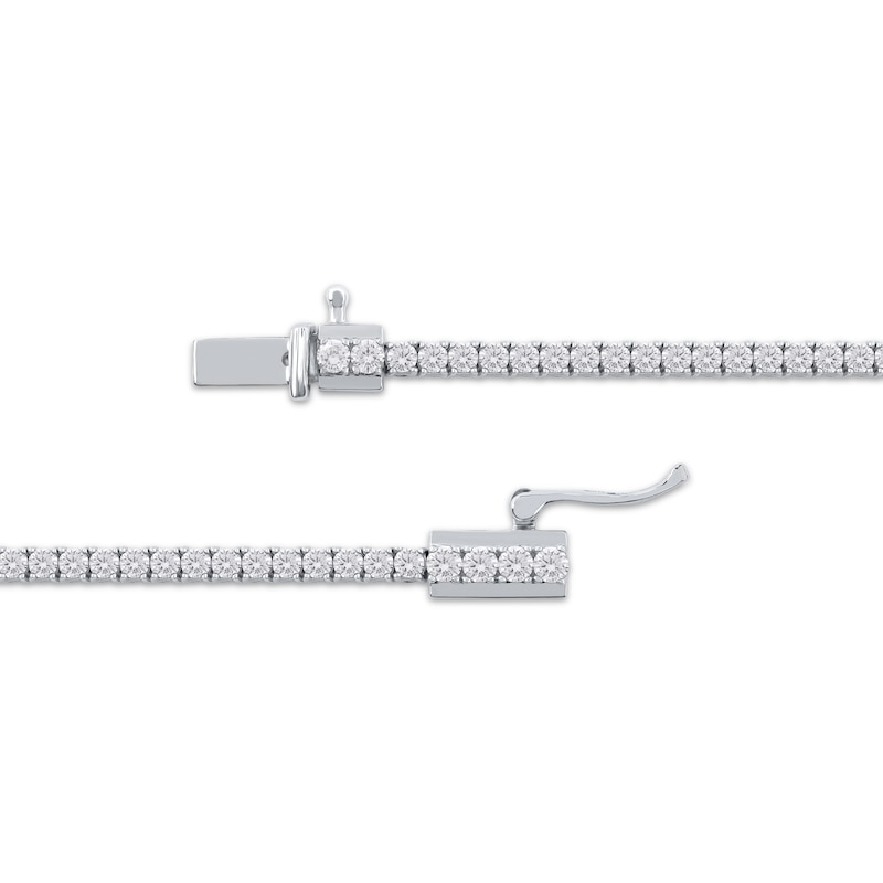 Main Image 3 of KAY Lab-Grown Diamonds Graduated Line Bracelet 4 ct tw 14K White Gold 7.25&quot;