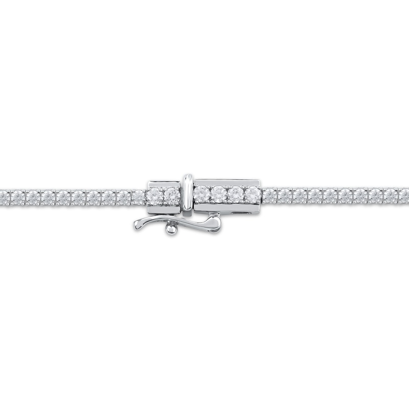 Main Image 4 of KAY Lab-Grown Diamonds Graduated Line Bracelet 4 ct tw 14K White Gold 7.25&quot;