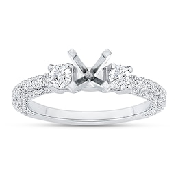 Now + Forever Diamond Engagement Ring Setting 1 ct tw 14K White Gold