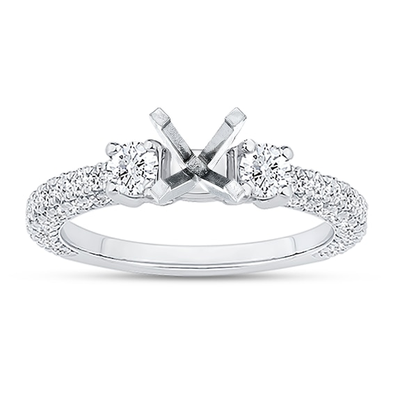 Now + Forever Diamond Engagement Ring Setting 1 ct tw 14K White Gold