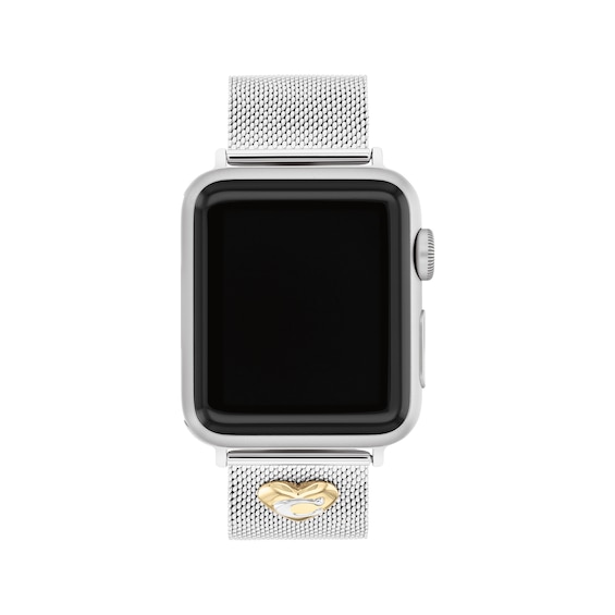 COACH Stainless Steel Mesh Women's Apple Watch Strap 14700239