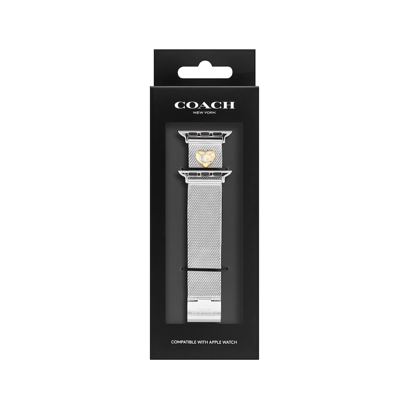 Main Image 4 of COACH Stainless Steel Mesh Women's Apple Watch Strap 14700239