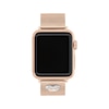 Thumbnail Image 1 of COACH Rose Gold-Tone Stainless Steel Mesh Women's Apple Watch Strap 14700240
