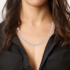 Thumbnail Image 2 of Cultured Pearl Alternating Strand Necklace Sterling Silver 18&quot;