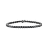 Thumbnail Image 0 of Men's Black Diamond Tennis Bracelet 8 ct tw Sterling Silver 8.5"