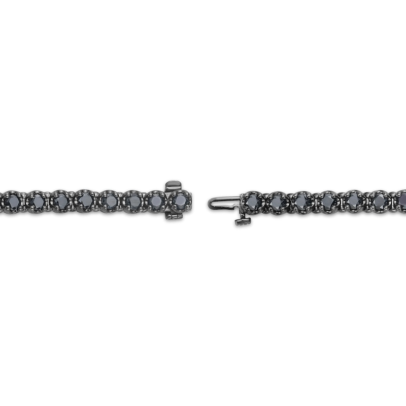 Men's Black Diamond Tennis Bracelet 8 ct tw Sterling Silver 8.5"