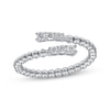 Thumbnail Image 1 of Diamond Flex Ring 1/5 ct tw 10K White Gold & Titanium