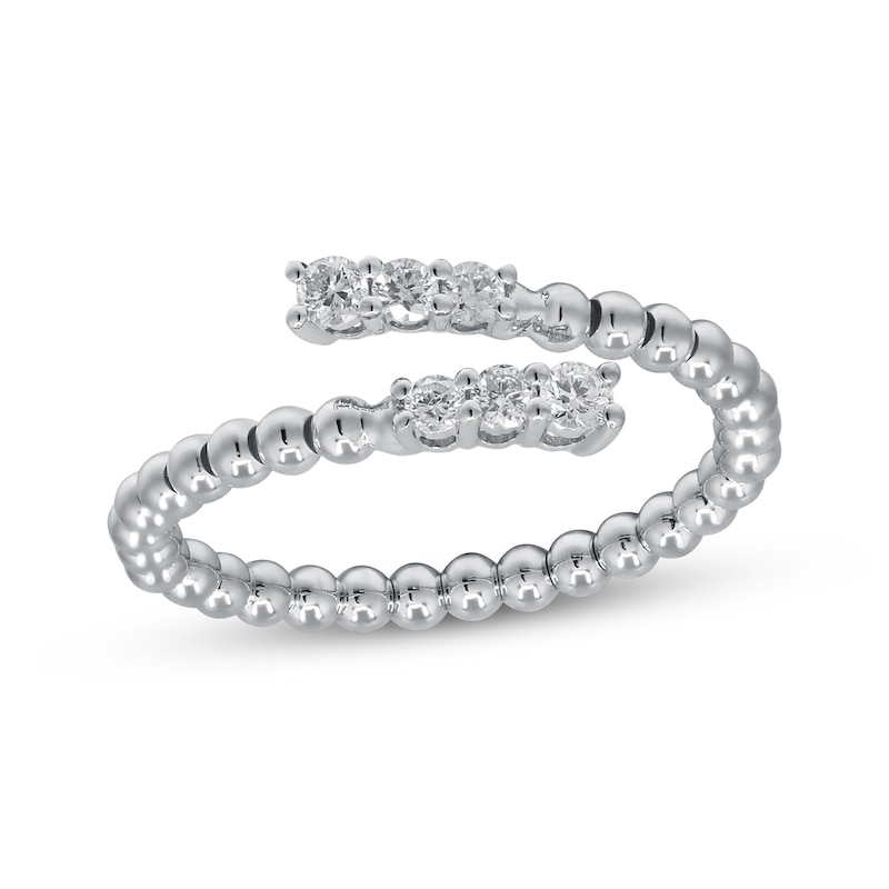 Main Image 1 of Diamond Flex Ring 1/5 ct tw 10K White Gold & Titanium