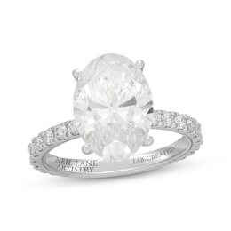 Neil Lane Artistry Oval-Cut Lab-Grown Diamond Engagement Ring 5-5/8 ct tw 14K White Gold