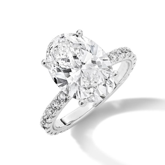 Neil Lane Artistry Oval-Cut Lab-Grown Diamond Engagement Ring 5-5/8 ct tw 14K White Gold