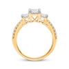 Thumbnail Image 2 of Memories, Moments, Magic Princess-Cut Diamond Three-Stone Engagement Ring 1 ct tw 10K Yellow Gold