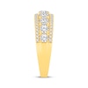 Thumbnail Image 2 of Now + Forever Lab-Grown Diamonds Graduated Anniversary Ring 1-1/4 ct tw 14K Yellow Gold