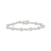 Thumbnail Image 1 of KAY Lab-Grown Diamonds Wavy Link Bracelet 1 ct tw 10K White Gold 7&quot;