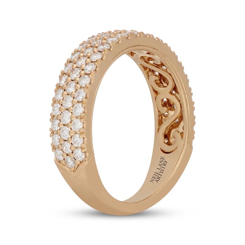 Main Image 2 of Neil Lane Artistry Lab-Grown Diamond Three-Row Anniversary Ring 1 ct tw 14K Yellow Gold