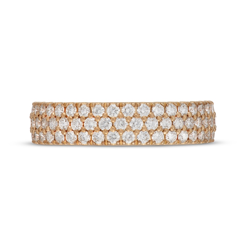 Main Image 3 of Neil Lane Artistry Lab-Grown Diamond Three-Row Anniversary Ring 1 ct tw 14K Yellow Gold