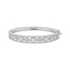 Thumbnail Image 1 of Marquise & Round-Cut White Lab-Created Sapphire Bangle Bracelet Sterling Silver