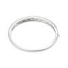 Thumbnail Image 2 of Marquise & Round-Cut White Lab-Created Sapphire Bangle Bracelet Sterling Silver