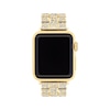 Thumbnail Image 1 of COACH Gold-Tone Crystal Apple Watch Strap 14700258