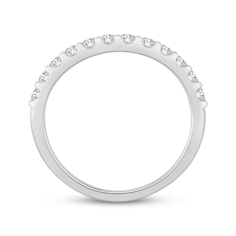 Main Image 3 of Now + Forever Lab-Grown Diamonds Contour Anniversary Ring 1/2 ct tw 14K White Gold