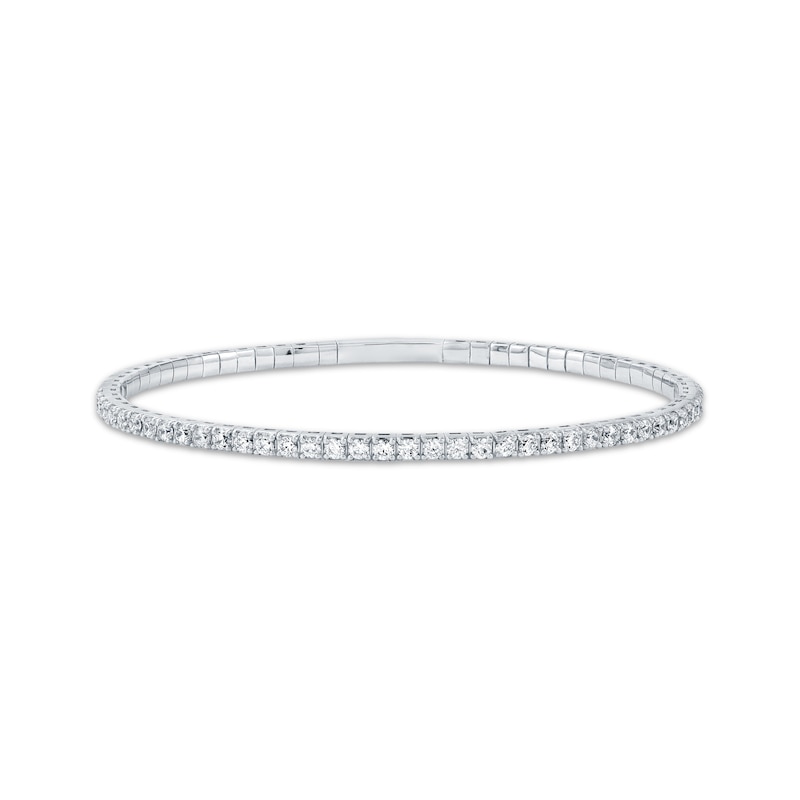 Main Image 1 of KAY Lab-Grown Diamonds Flex Bangle Bracelet 1-1/2 ct tw 10K White Gold