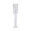 Thumbnail Image 2 of Now + Forever Lab-Grown Diamonds Pear-Shaped Alternating Anniversary Ring 1-5/8 ct tw 14K White Gold