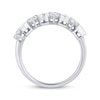 Thumbnail Image 3 of Now + Forever Lab-Grown Diamonds Pear-Shaped Alternating Anniversary Ring 1-5/8 ct tw 14K White Gold