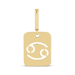 Charmed Memories Zodiac Cancer Cutout Charm 10K Yellow Gold