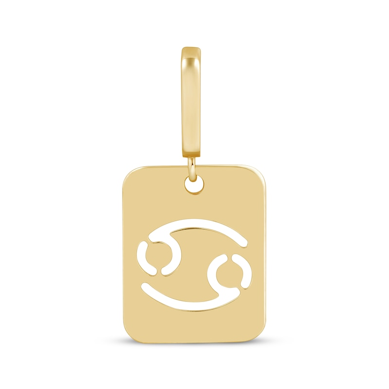 Main Image 1 of Charmed Memories Zodiac Cancer Cutout Charm 10K Yellow Gold