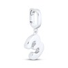Thumbnail Image 2 of Charmed Memories Number 3 Charm Sterling Silver